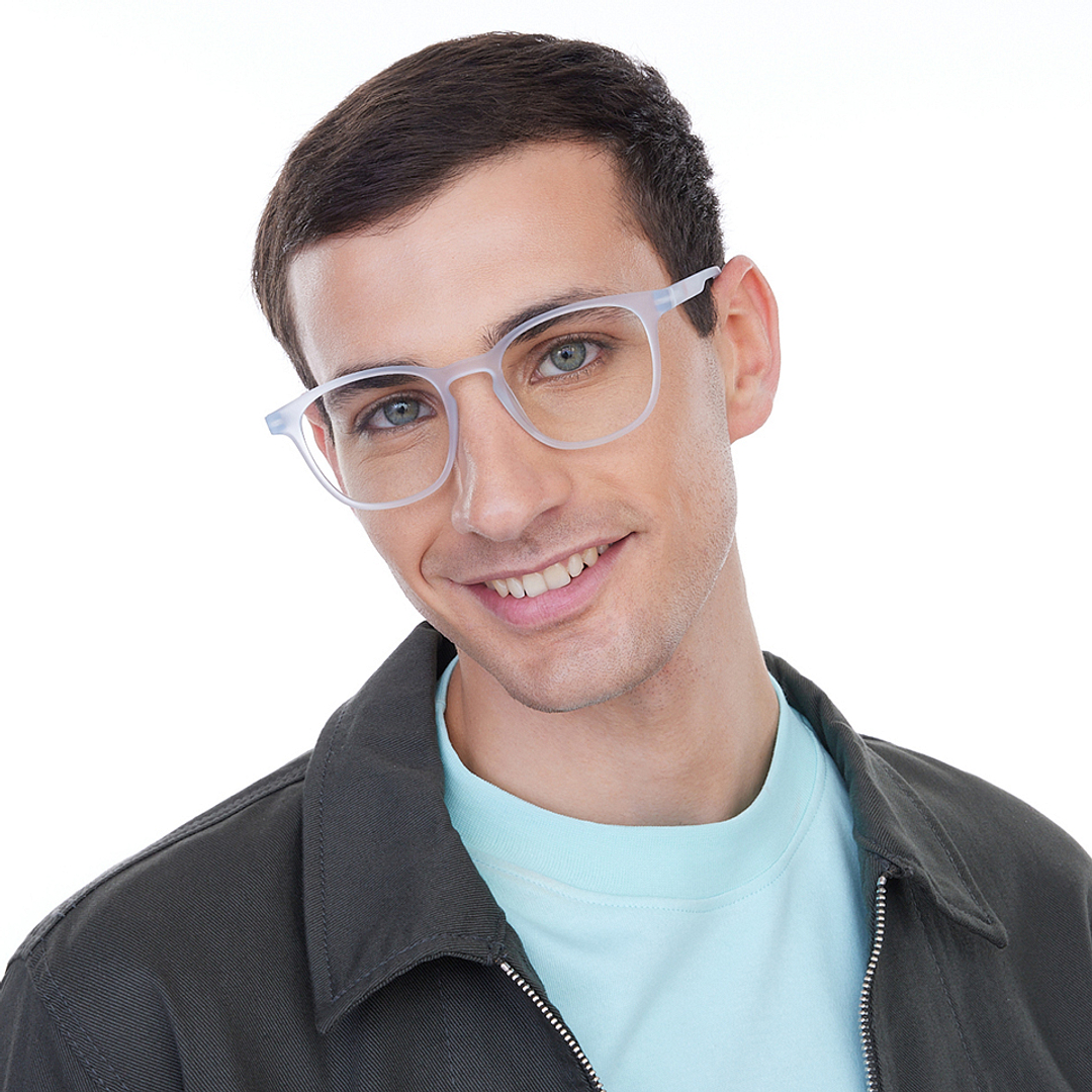 Lenskart Hustlr Blue sky Full Rim Square right side