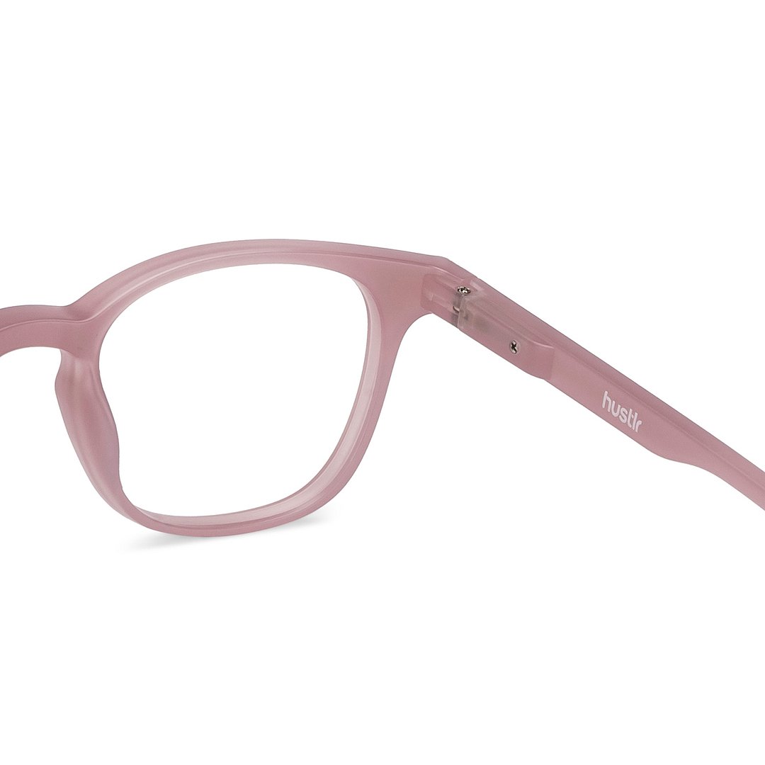 Lenskart Hustlr Online Dusty Rose Full Rim Square right side