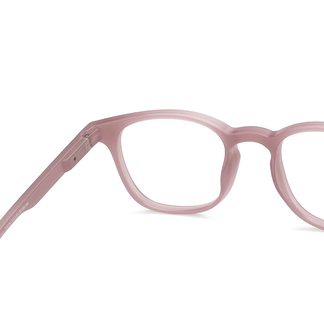 Lenskart Hustlr Online Dusty Rose Full Rim Square right side