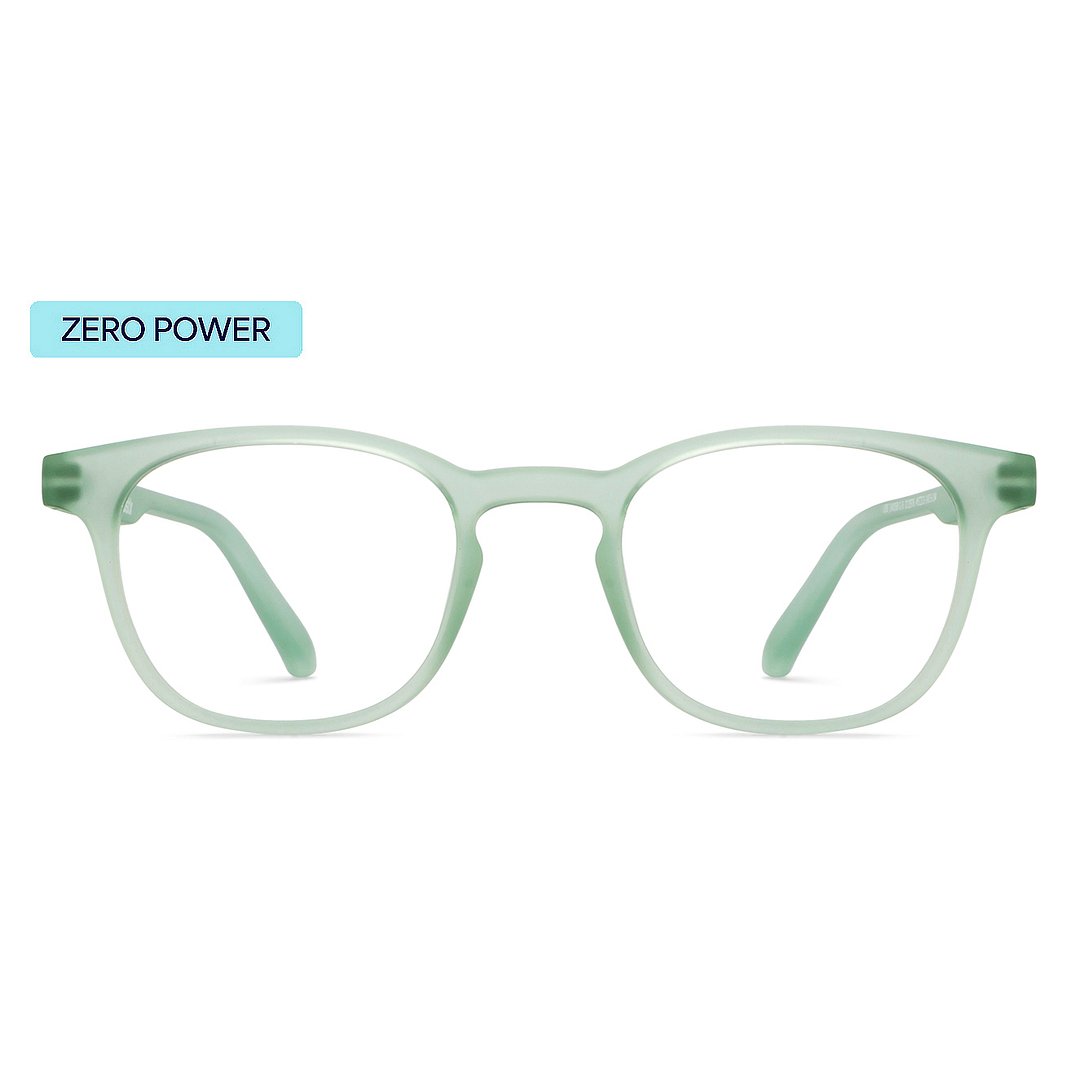 Lenskart Hustlr Screen Glasses Blue Block Zero Power Phone Screen Glasses : Jade Green Green Full Rim Square Lenskart HUSTLR LB E14058-N C3 right side