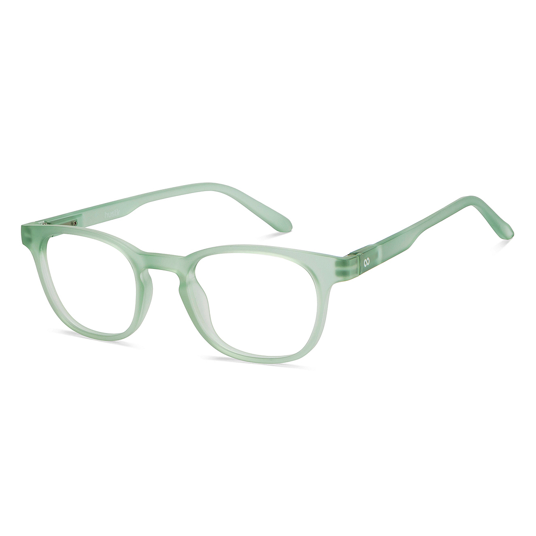 Lenskart Hustlr Screen Glasses Blue Block Zero Power Phone Screen Glasses : Jade Green Green Full Rim Square Lenskart HUSTLR LB E14058-N C3 right side