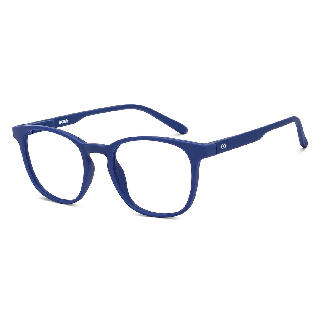 Lenskart Hustlr Midnight Blue Full Rim Square left side