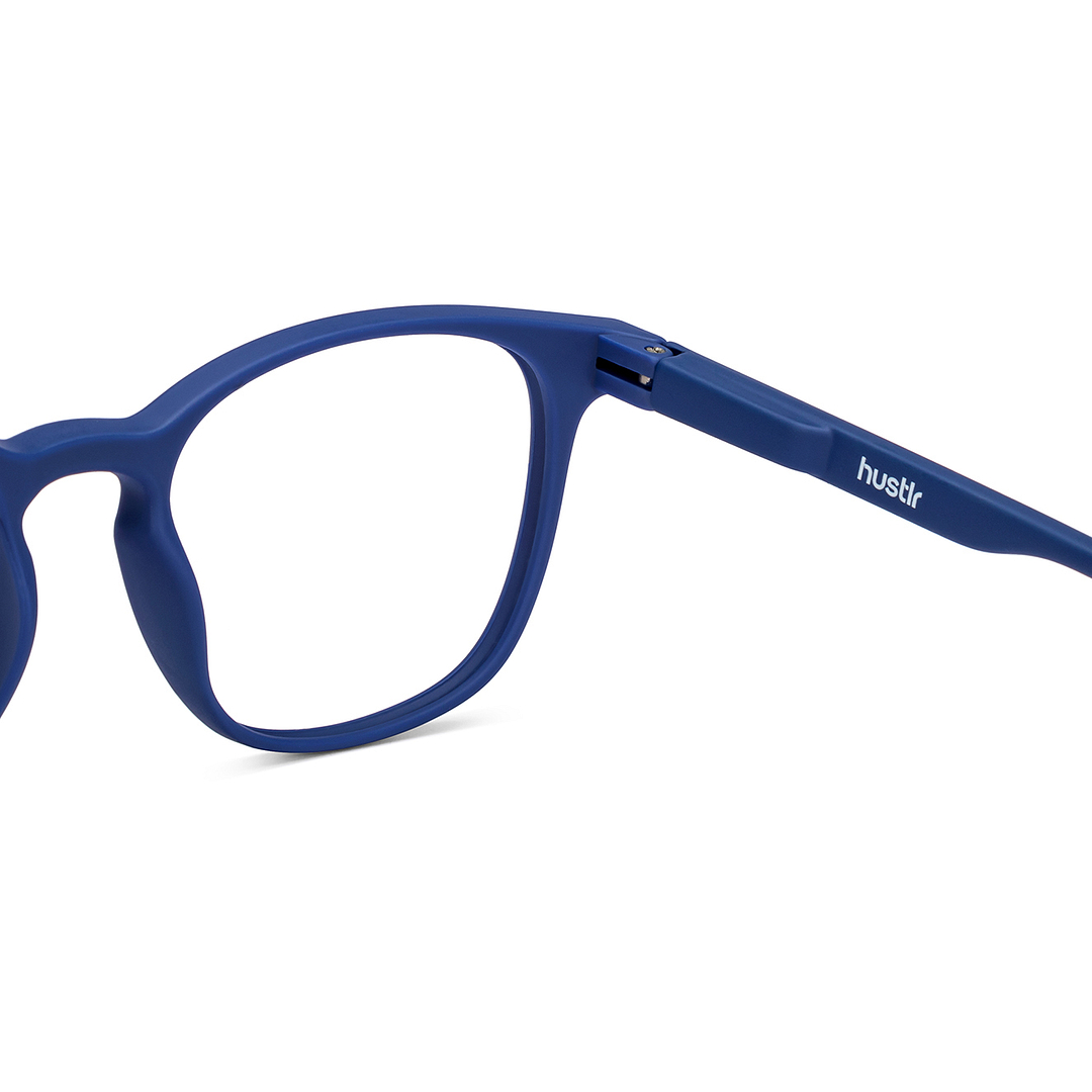 Lenskart Hustlr Midnight Blue Full Rim Square left side