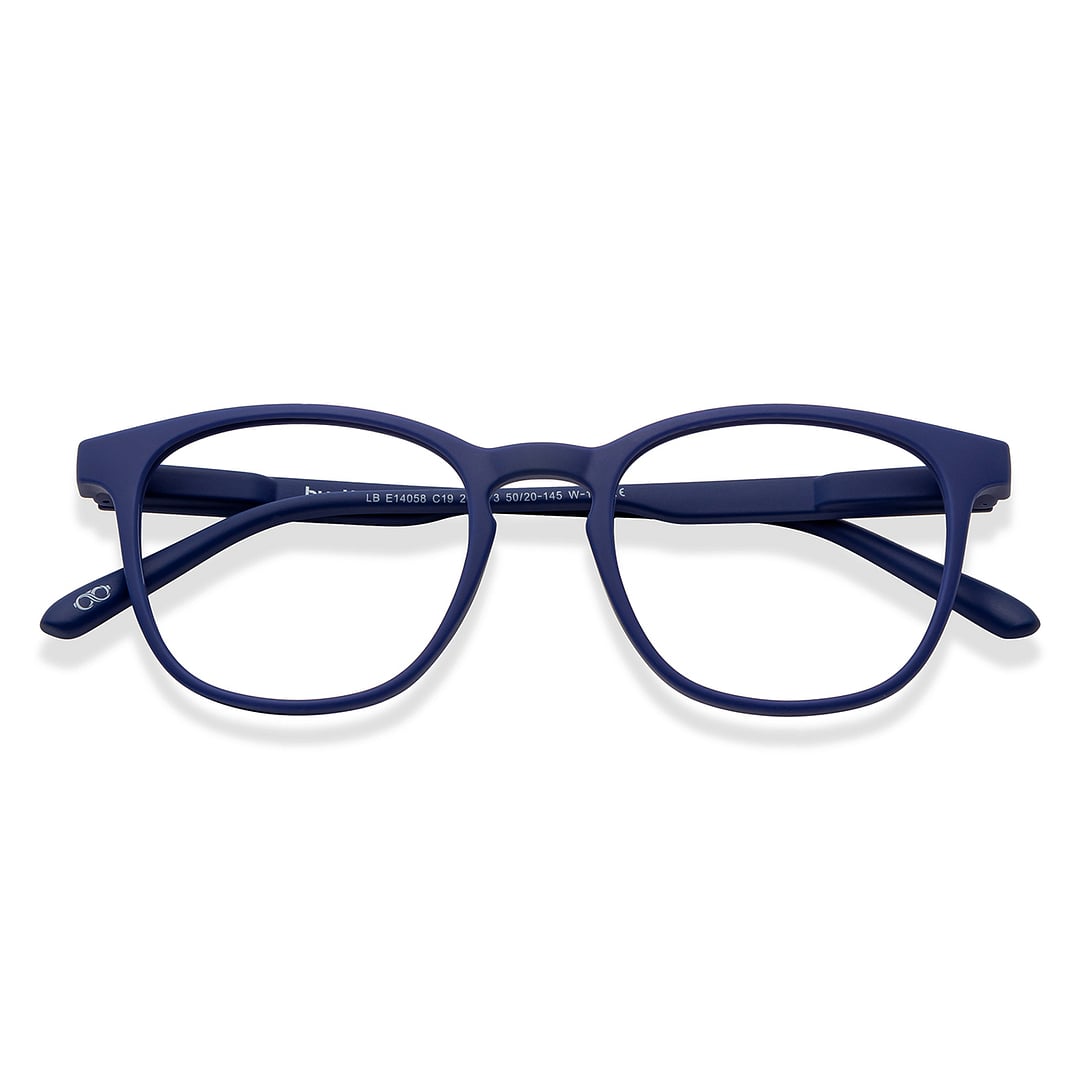 Lenskart Hustlr Midnight Blue Full Rim Square left side