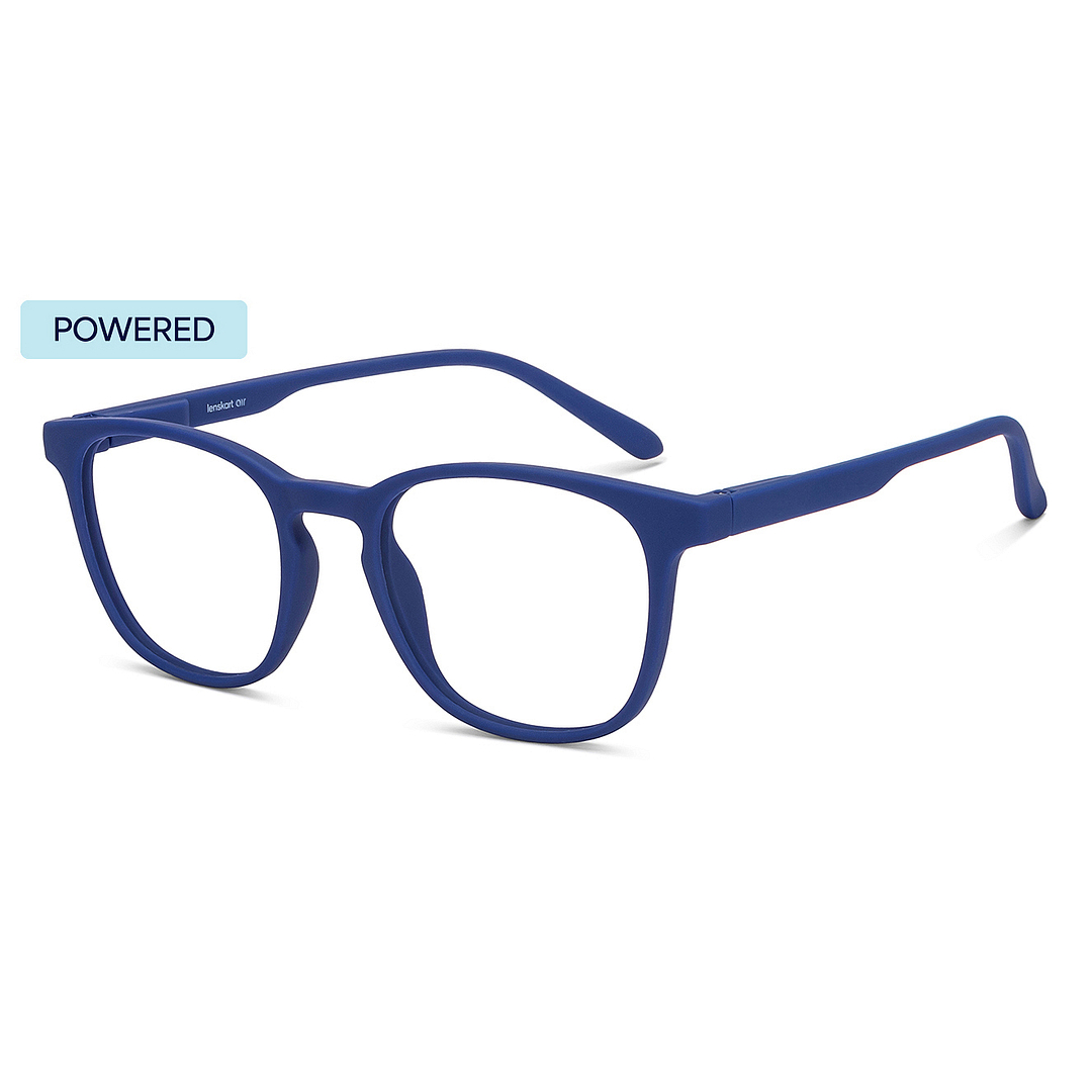 Lenskart Hustlr Online Midnight Blue Full Rim Square left side