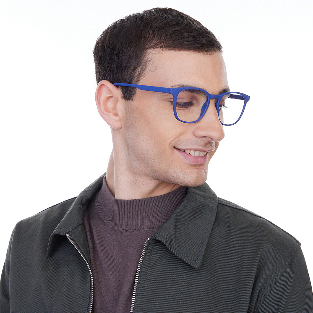 Lenskart Hustlr Online Midnight Blue Full Rim Square right side