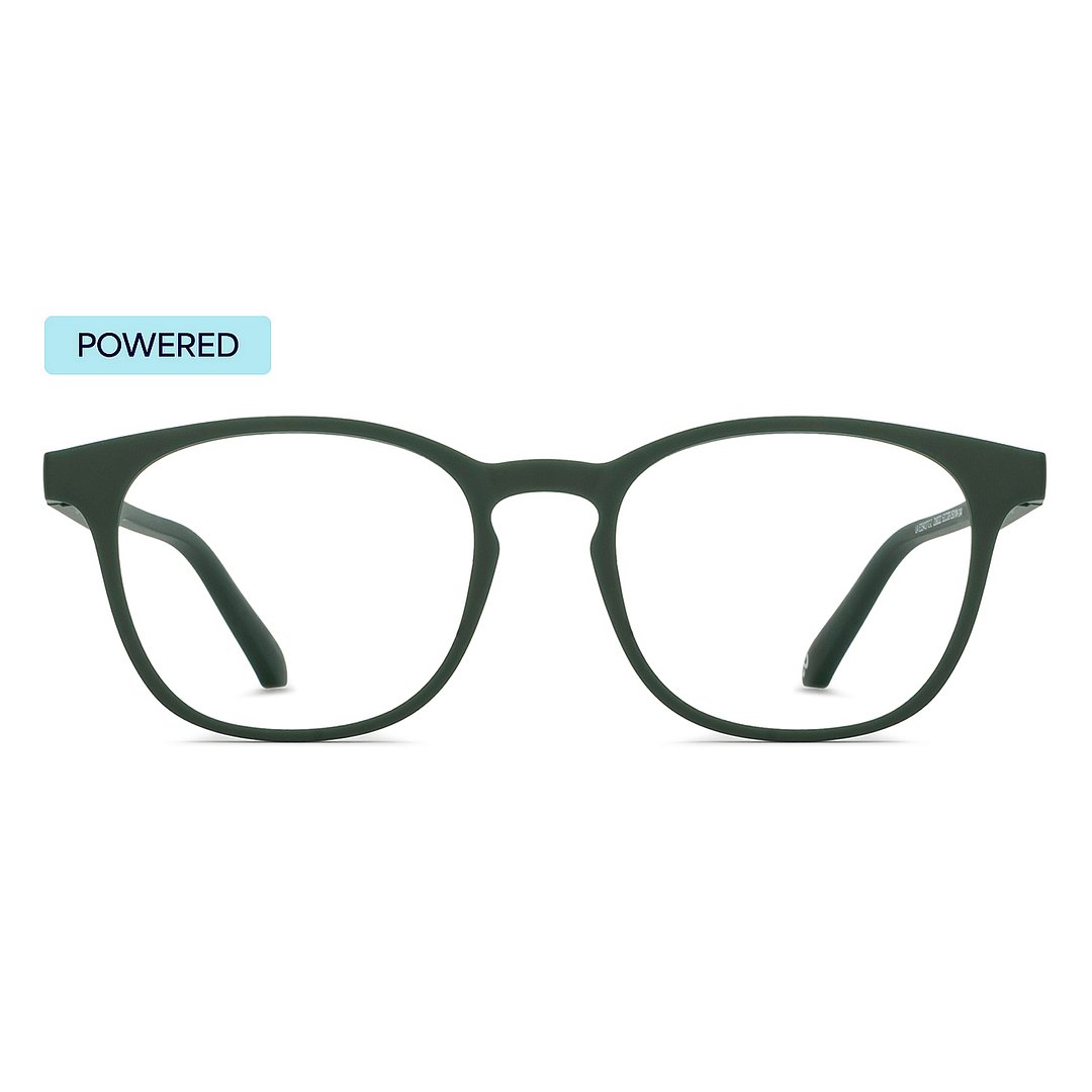 Lenskart Hustlr Online Military Green Full Rim Square right side