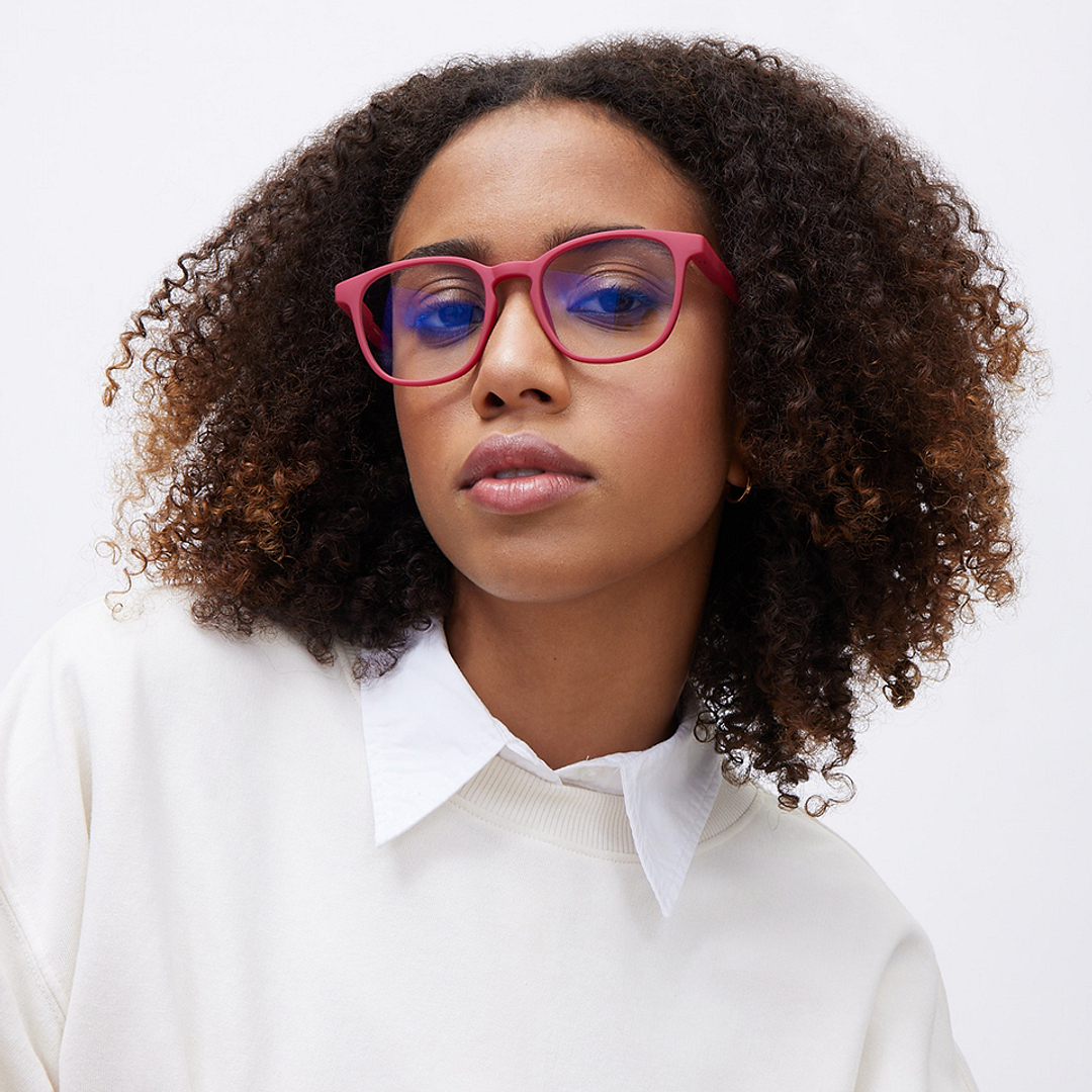 Lenskart Hustlr Monza Red Full Rim Square left side