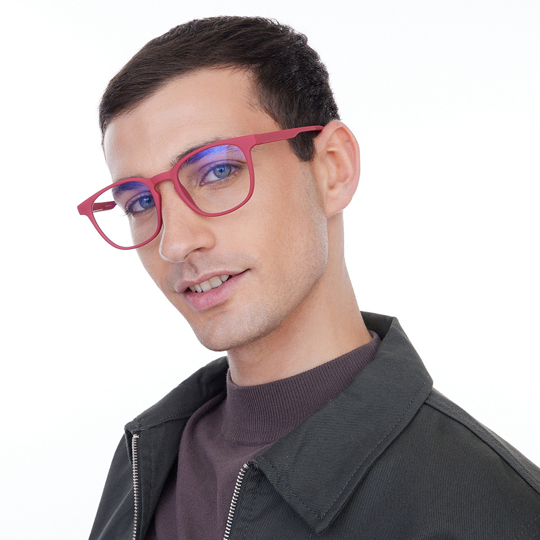 Lenskart Hustlr Monza Red Full Rim Square right side