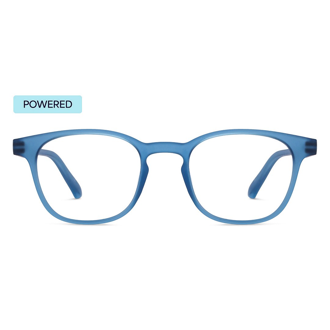 Lenskart Hustlr Online Ocean Blue Full Rim Square right side