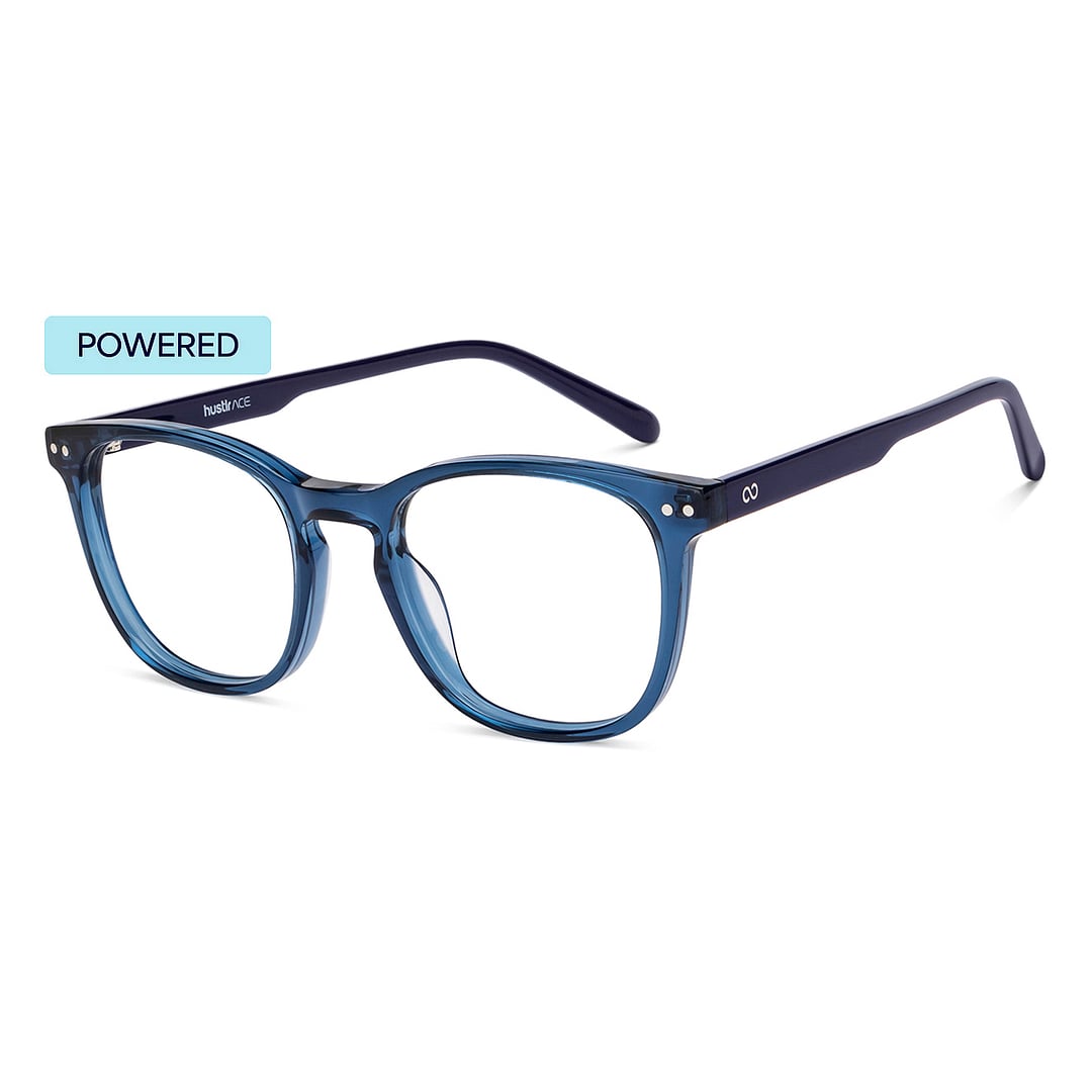Lenskart Hustlr Sapphire-Ace Full Rim Square left side