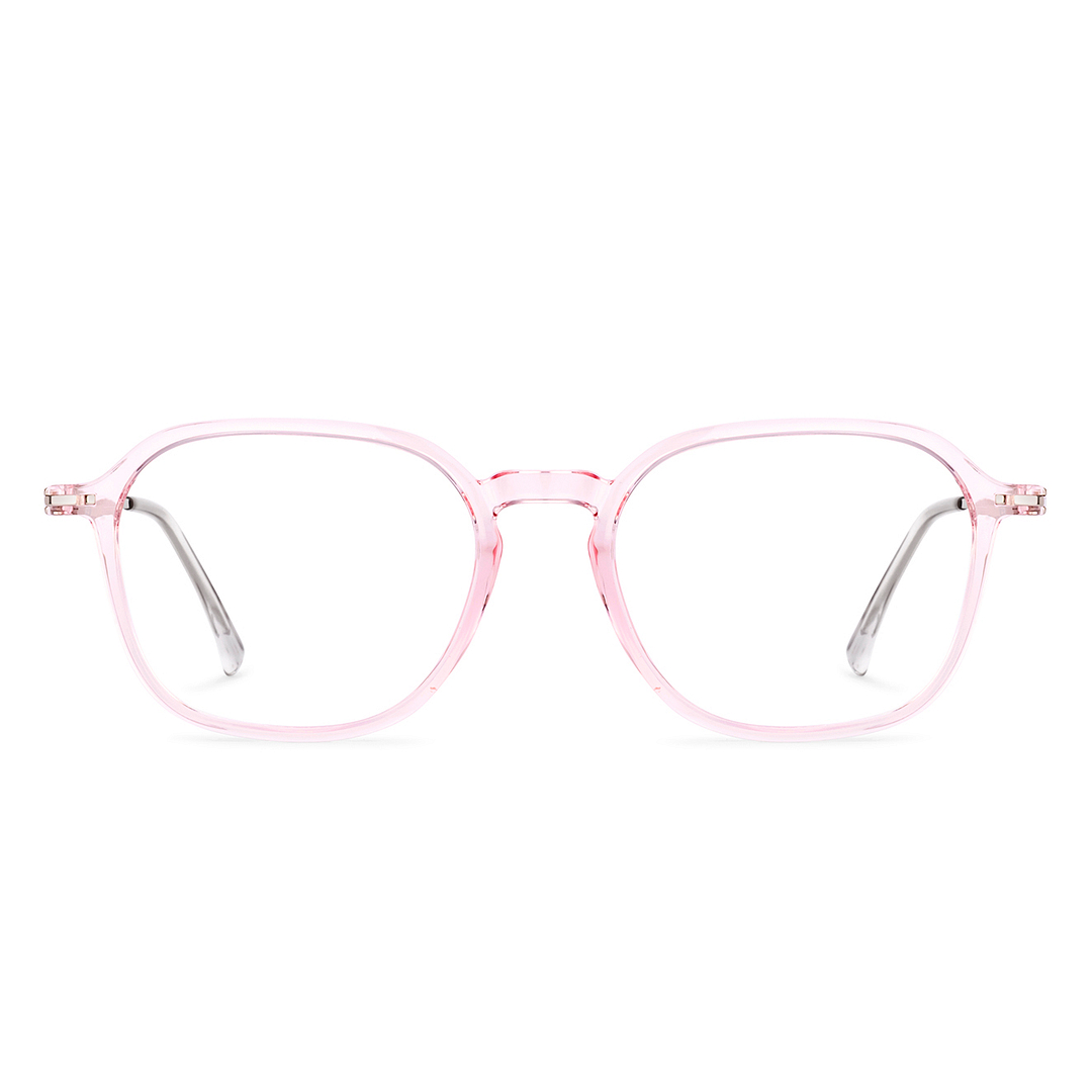Lenskart Blu Pink Crystal Full Rim Square Lenskart Blu LB E14786 Eyeglasses right side