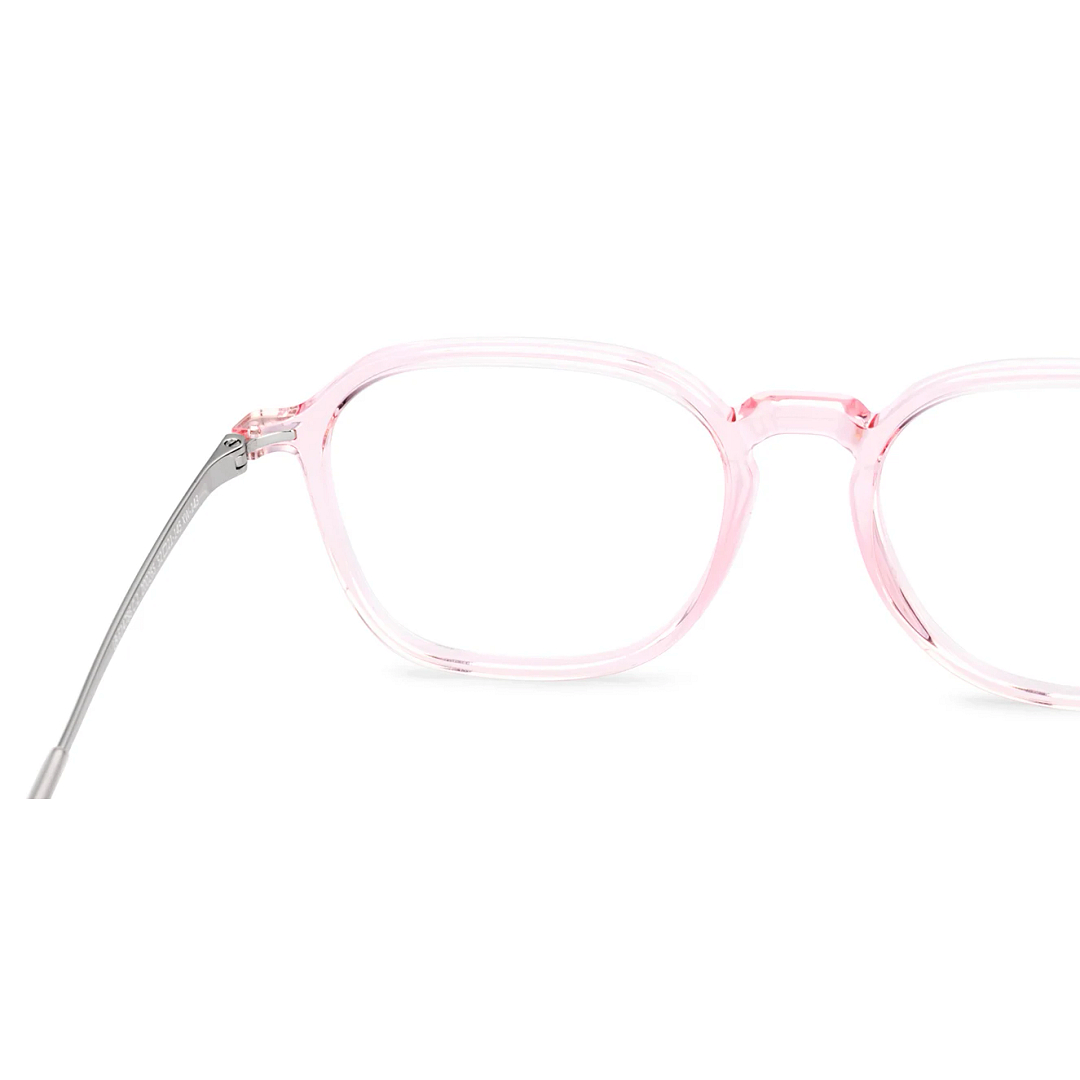Lenskart Blu Pink Crystal Full Rim Square Lenskart Blu LB E14786 Eyeglasses right side