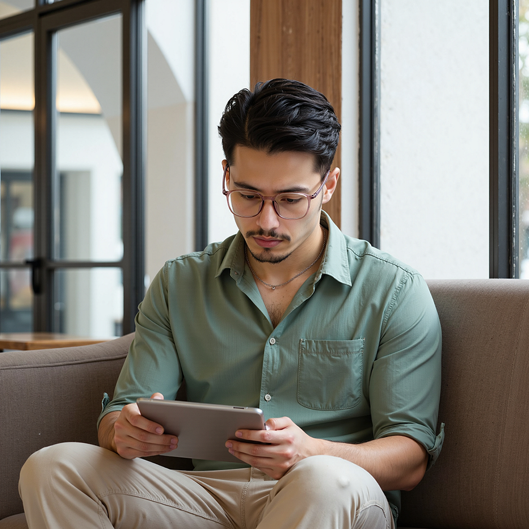 Lenskart Air Pink Full Rim Square left side