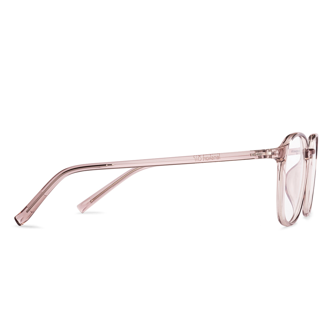 Lenskart Air Pink Full Rim Square left side
