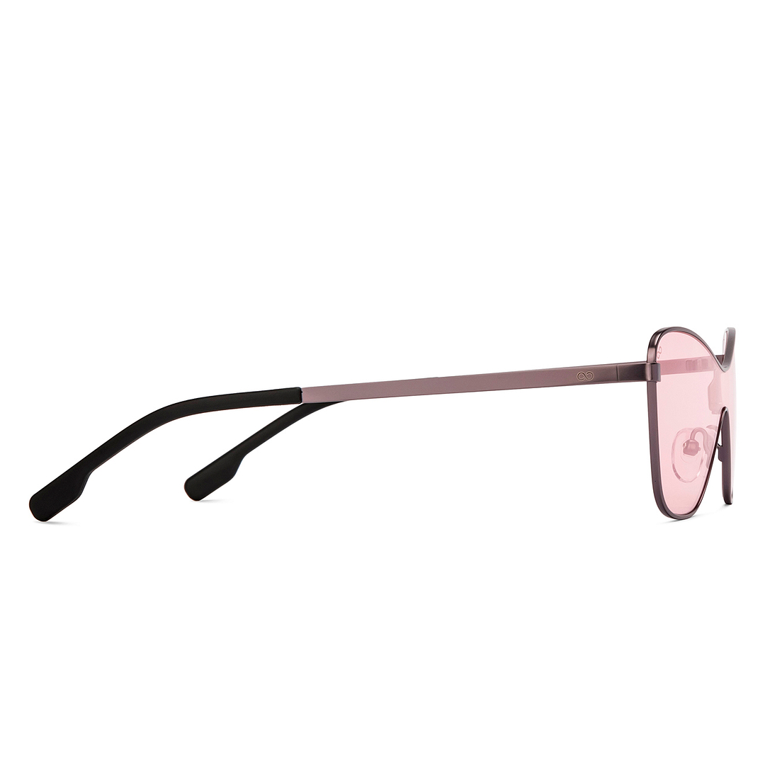 Lenskart Studio Online Gunmetal Full Rim Cat Eye right side