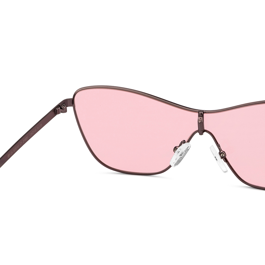 Lenskart Studio Online Gunmetal Full Rim Cat Eye left side