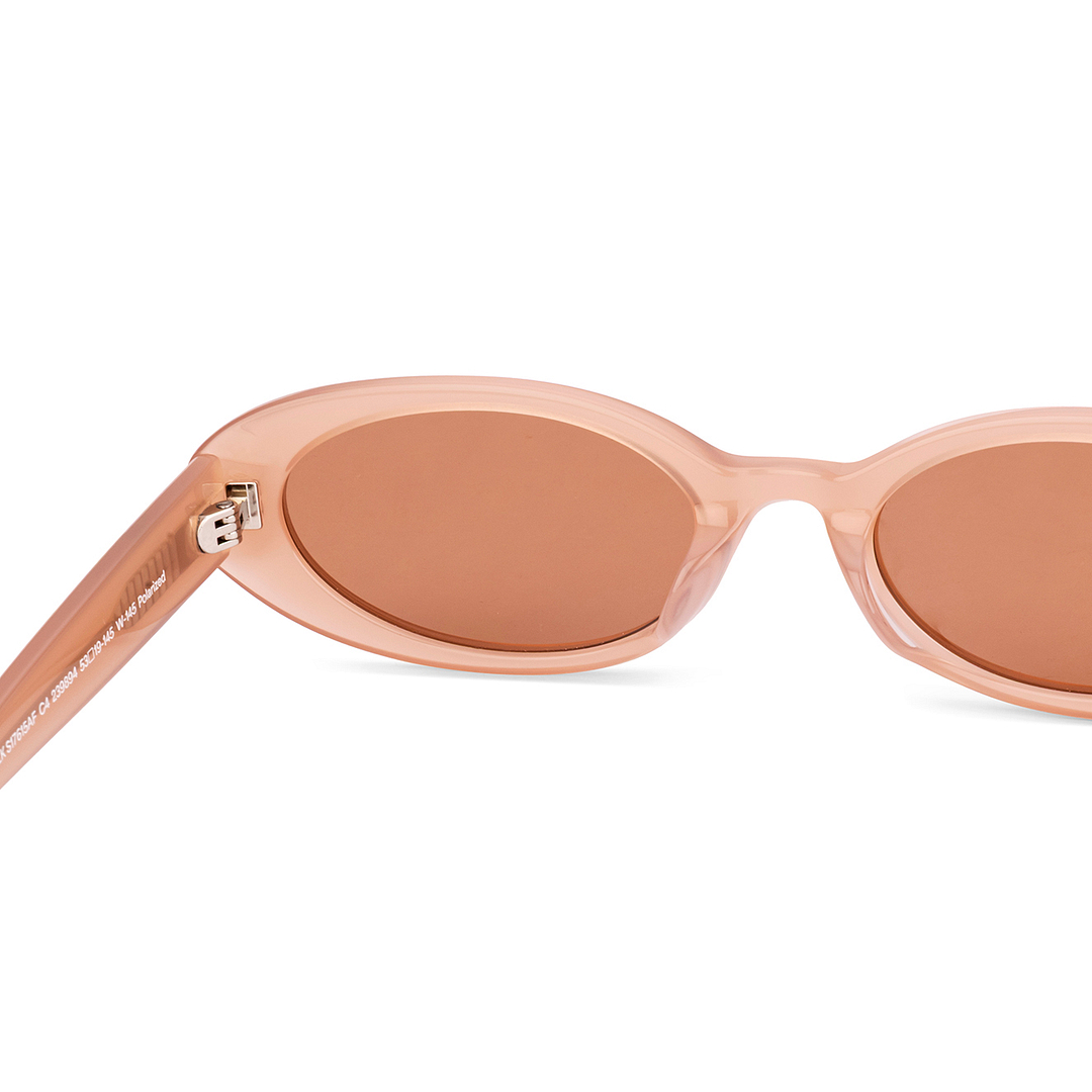 Lenskart Pink Full Rim Oval left side