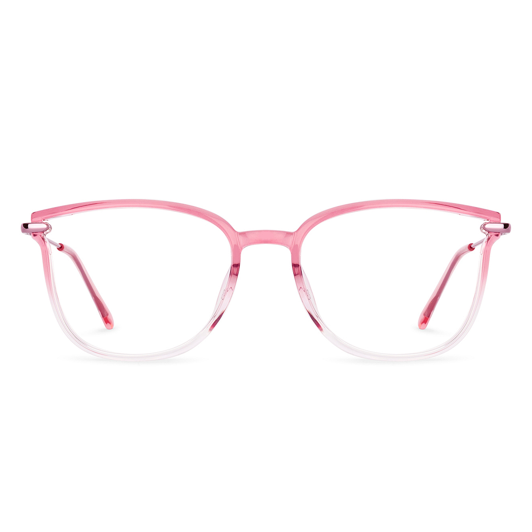 Lenskart Air Pink Transparent Full Rim Cat Eye right side