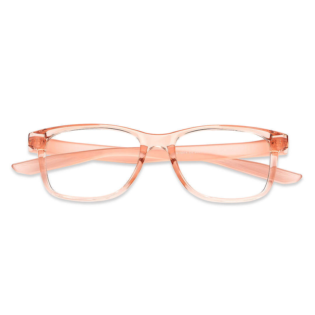 Lenskart Air Online Pink Transparent Full Rim Rectangle left side