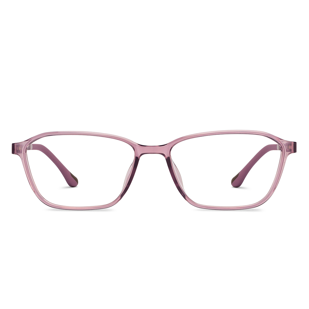 Lenskart Air Online Pink Transparent Full Rim Rectangle right side