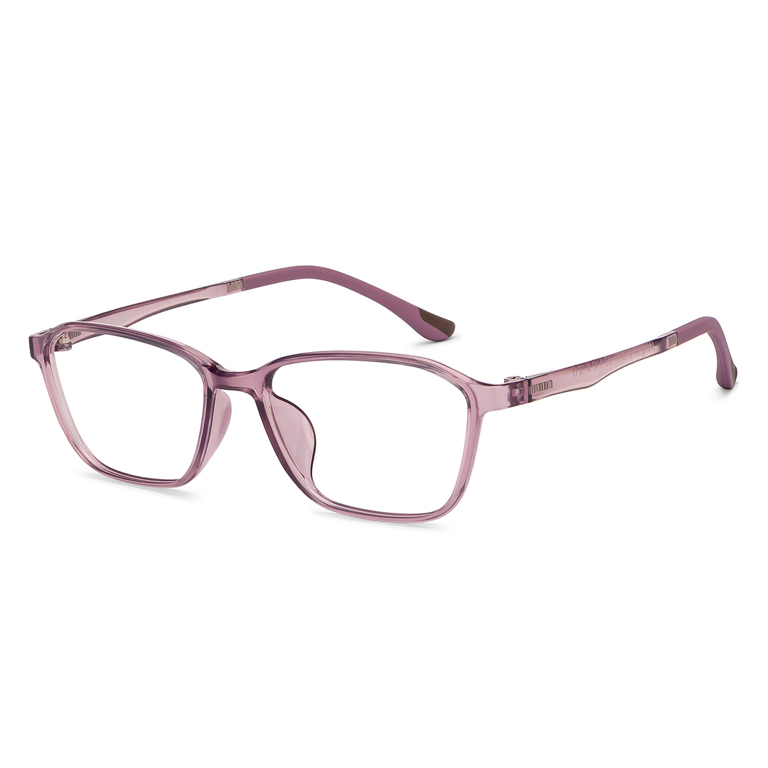 Lenskart Air Online Pink Transparent Full Rim Rectangle left side