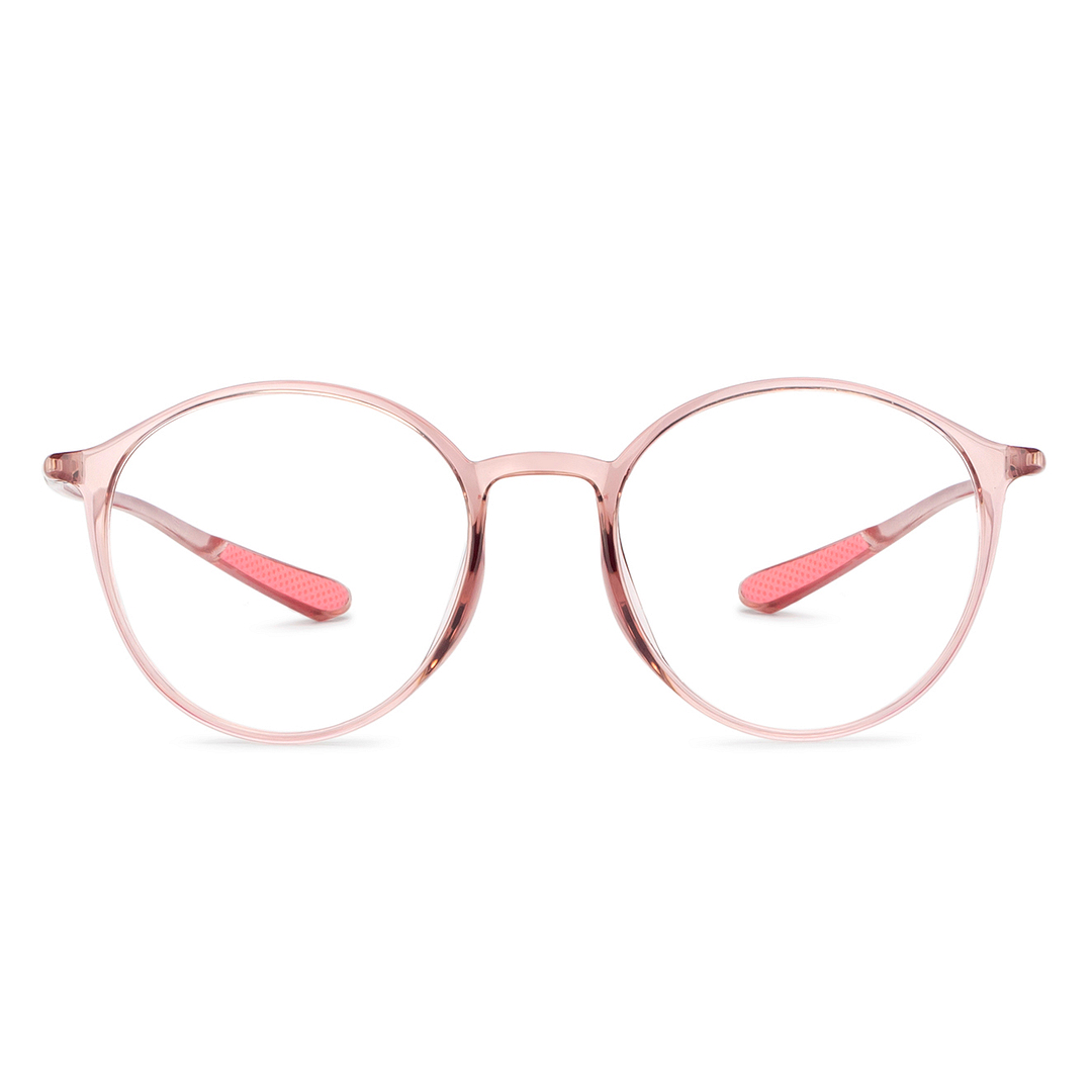 Lenskart Air Online Pink Transparent Full Rim Round right side