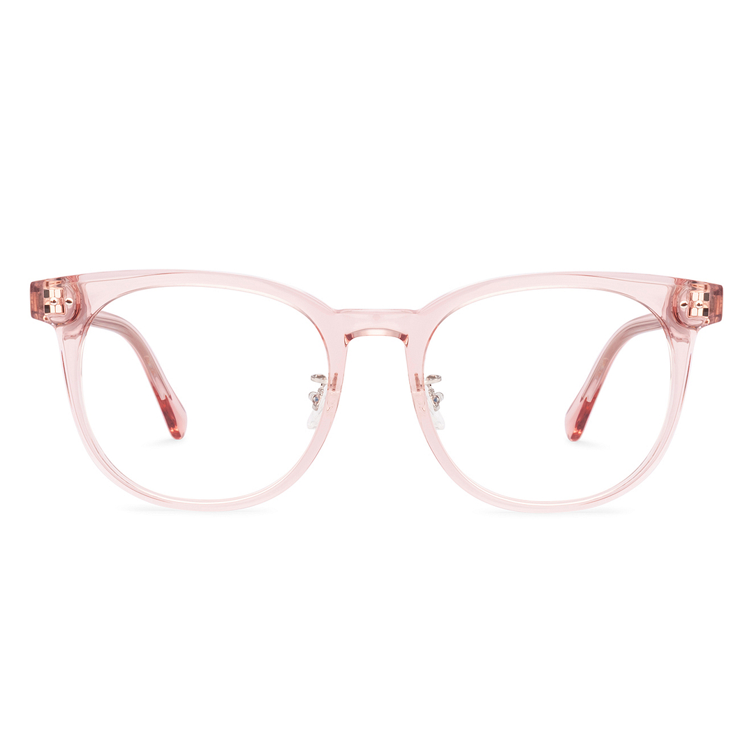 Lenskart Pink Transparent Full Rim Round right side