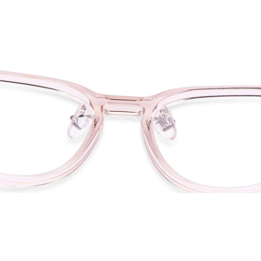 Lenskart Pink Transparent Full Rim Round right side