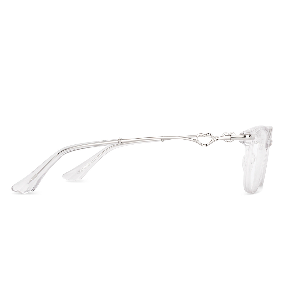 Lenskart Crystal Transparent Full Rim Square right side