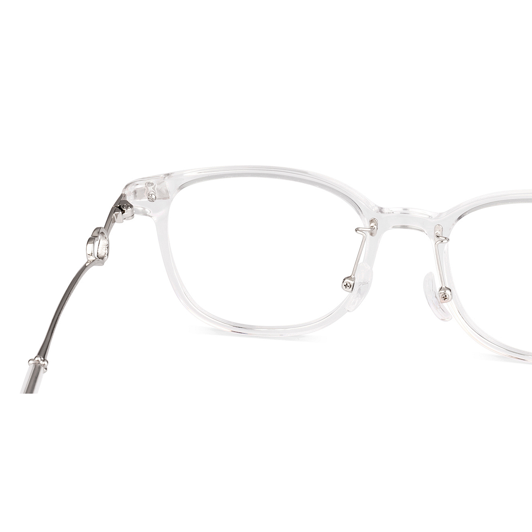 Lenskart Crystal Transparent Full Rim Square left side