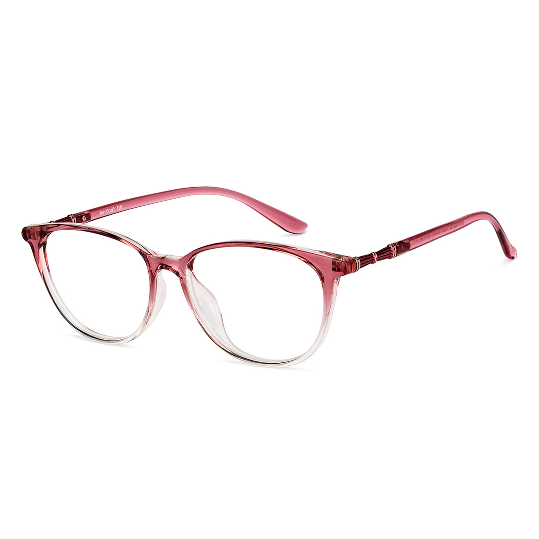Lenskart Air Online Pink Transparent Full Rim Cat Eye right side