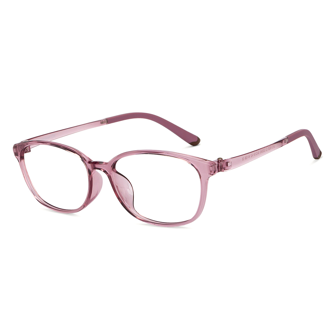 Lenskart Air Online Pink Transparent Full Rim Cat Eye right side