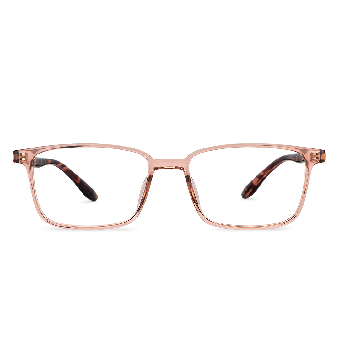 Lenskart Air Online Pink Transparent Full Rim Rectangle left side