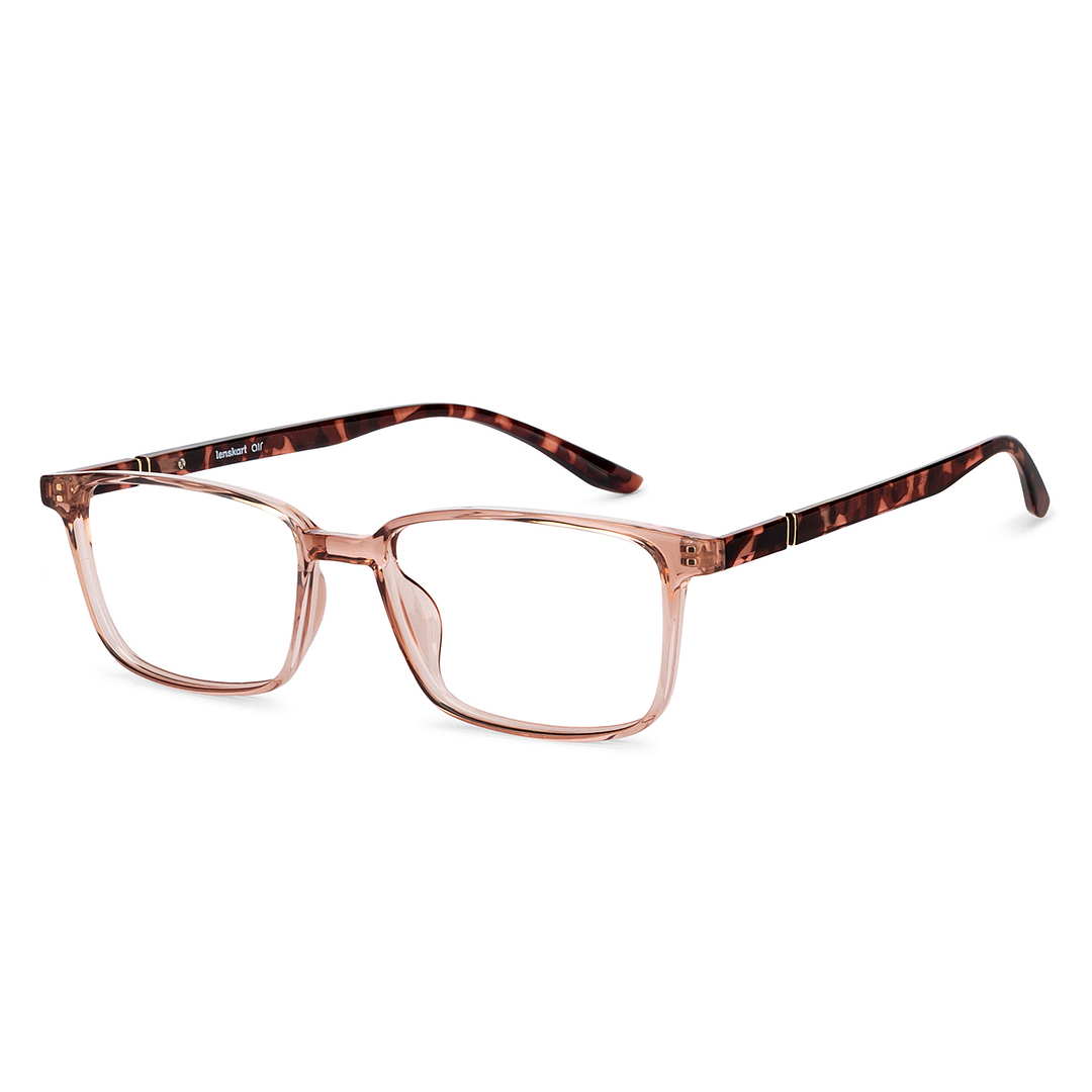 Lenskart Air Online Pink Transparent Full Rim Rectangle right side