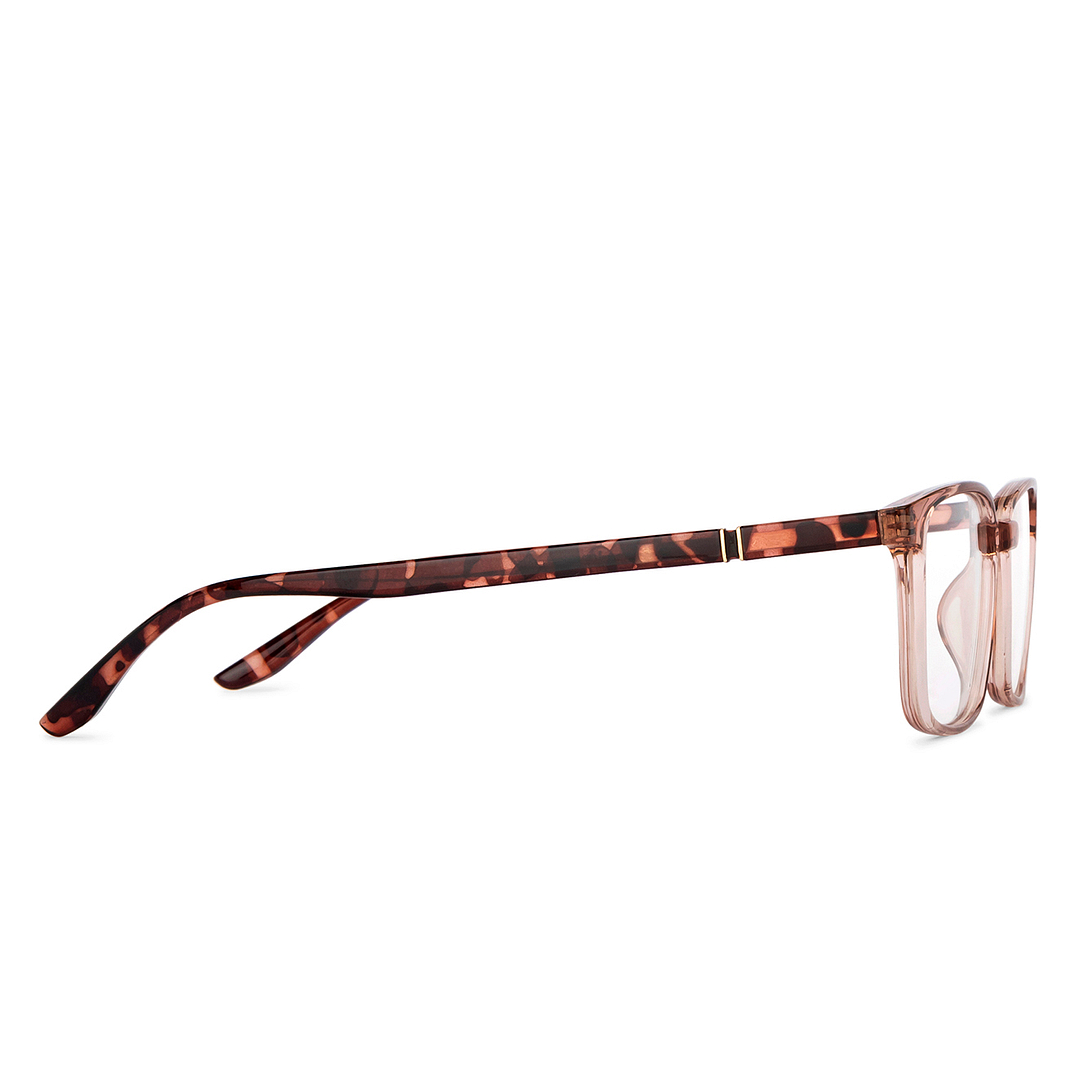Lenskart Air Online Pink Transparent Full Rim Rectangle left side