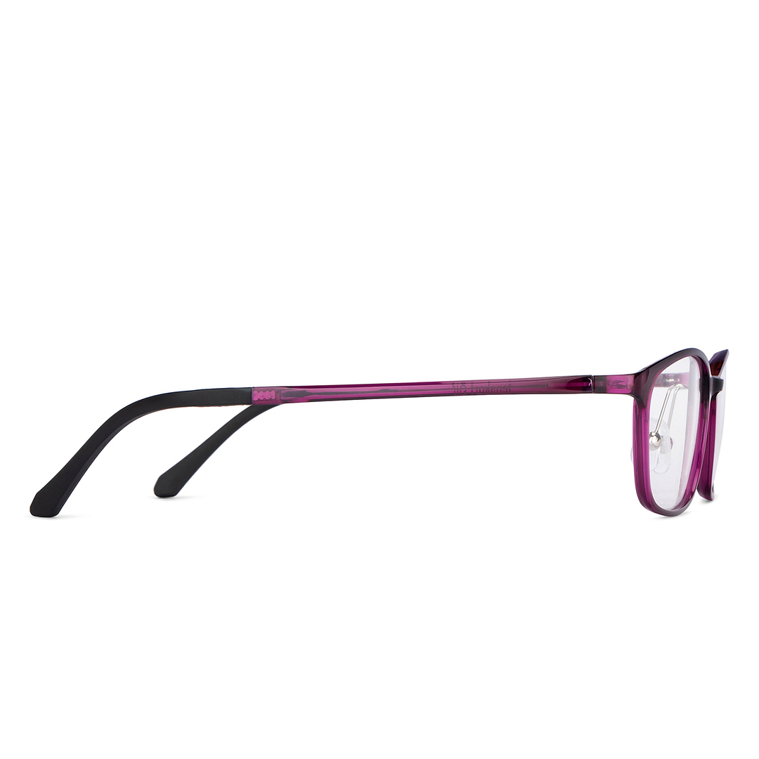 Lenskart Air Online Purple Full Rim Rectangle left side
