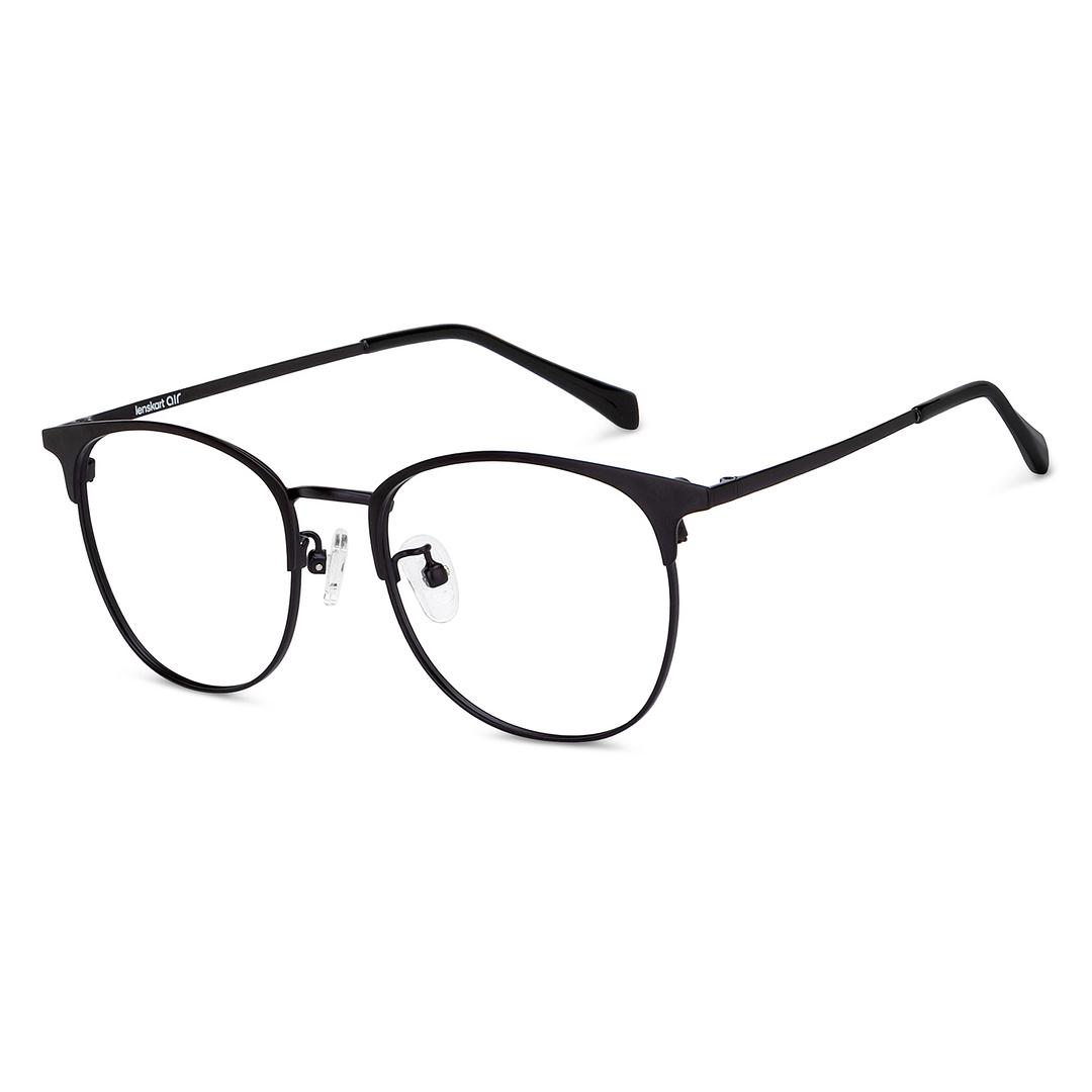 Lenskart Air Sky Blue Full Rim Round left side