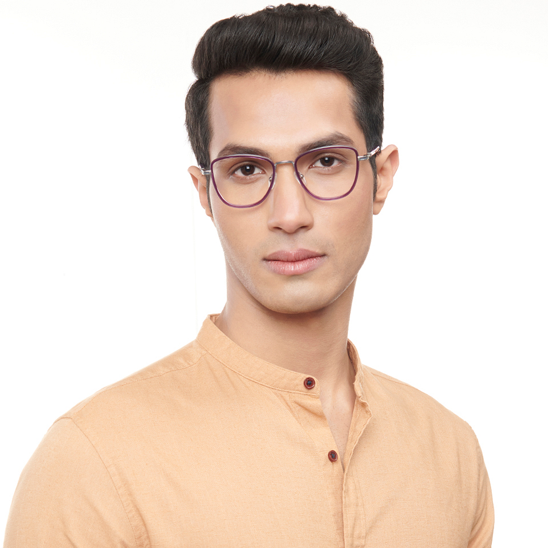 Lenskart Studio Online Purple Full Rim Cat Eye right side