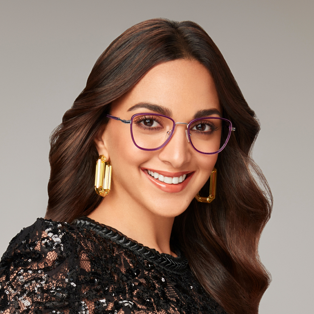 Lenskart Studio Online Purple Full Rim Cat Eye left side