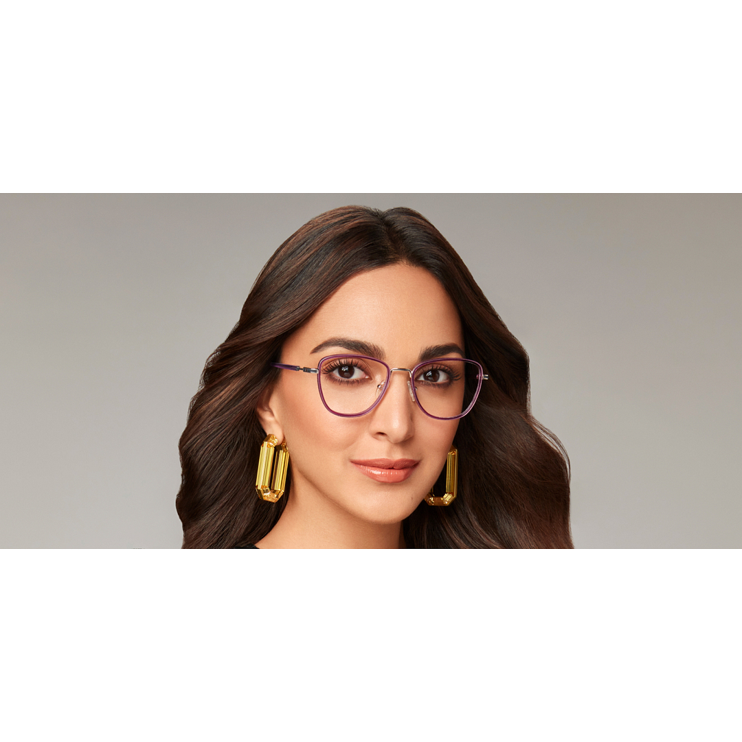 Lenskart Studio Online Purple Full Rim Cat Eye right side