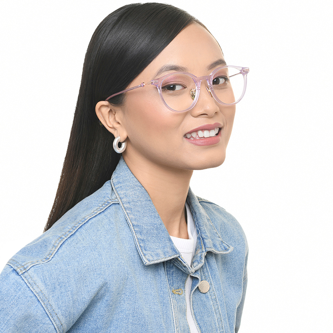 Lenskart Purple Full Rim Round right side