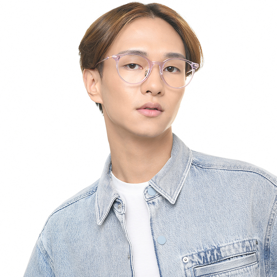 Lenskart Purple Full Rim Round left side