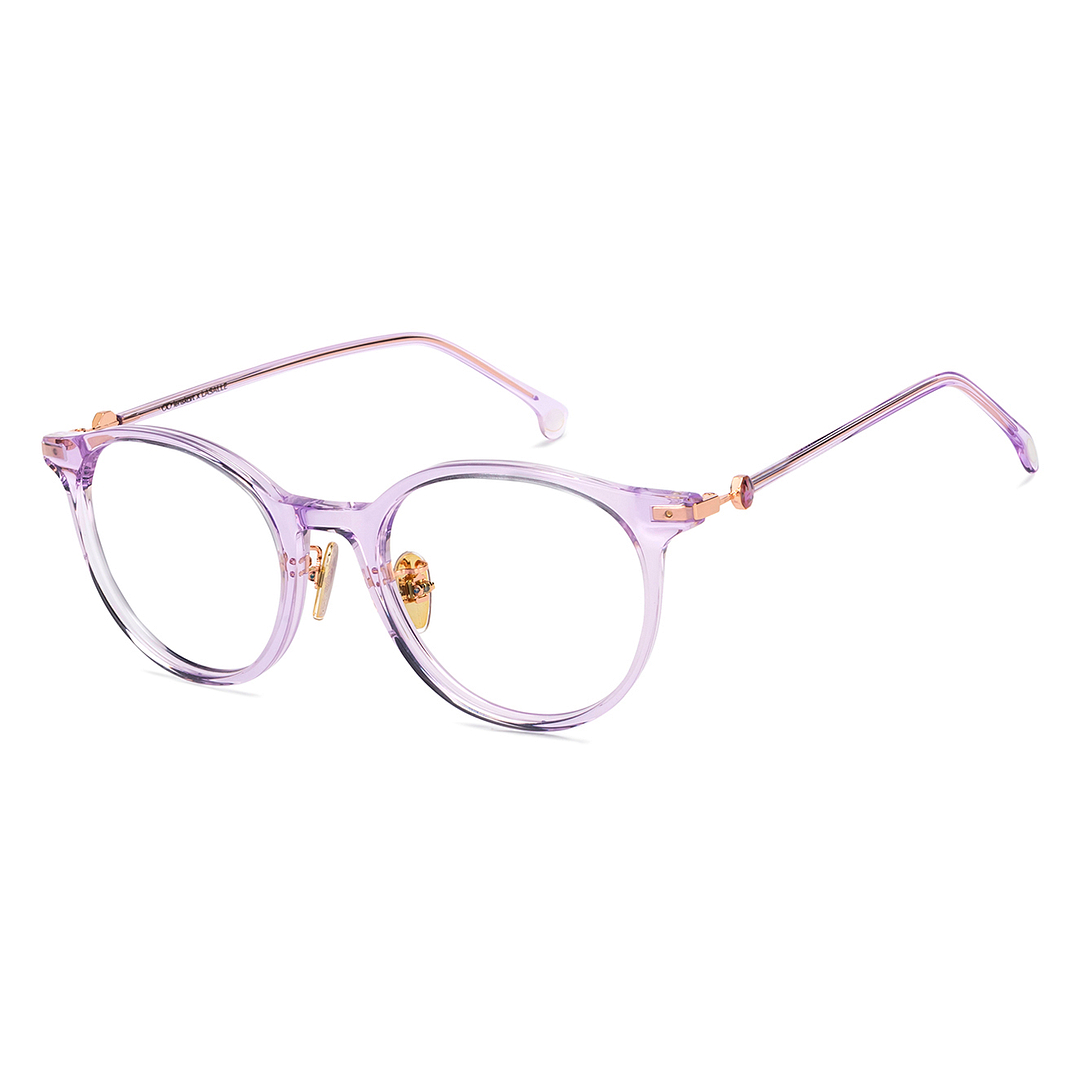 Lenskart Purple Full Rim Round left side