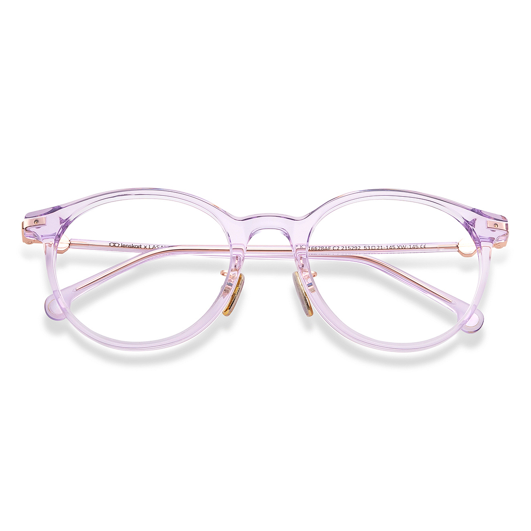 Lenskart Purple Full Rim Round left side
