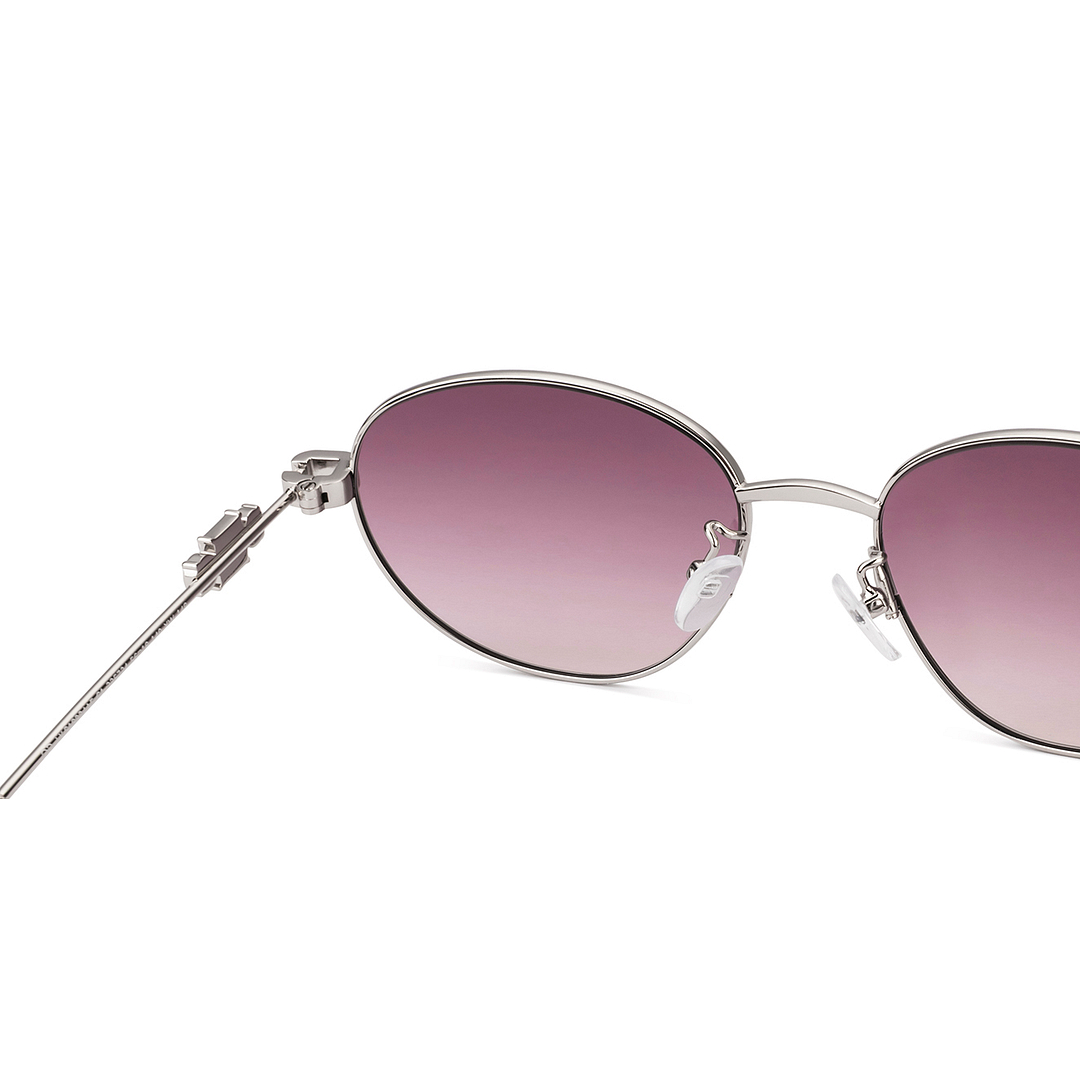 Lenskart STUDIO Silver Full Rim Round left side