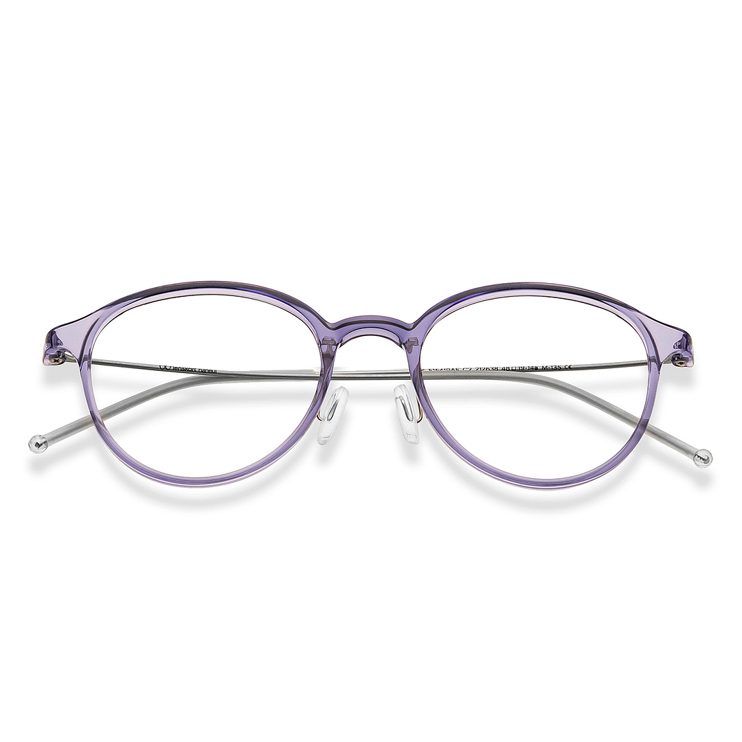 Lenskart Purple Full Rim Round left side