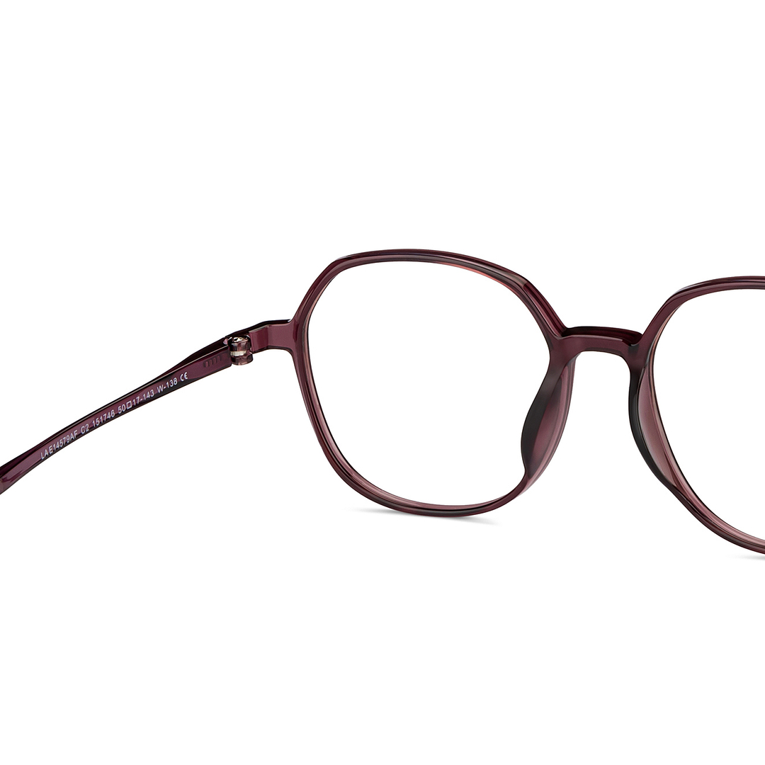 Lenskart Air Purple Full Rim Geometric right side