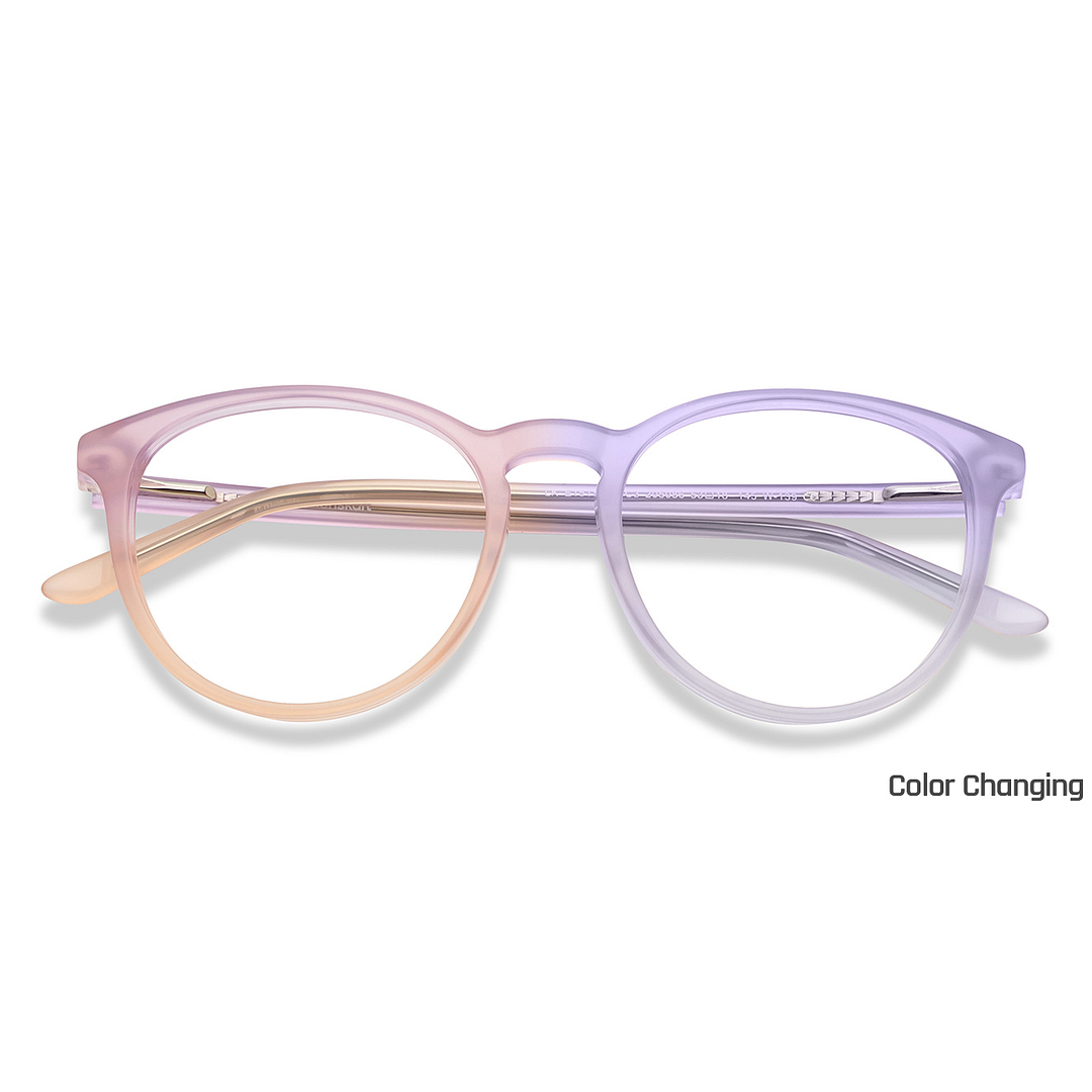 Lenskart Purple Full Rim Round left side