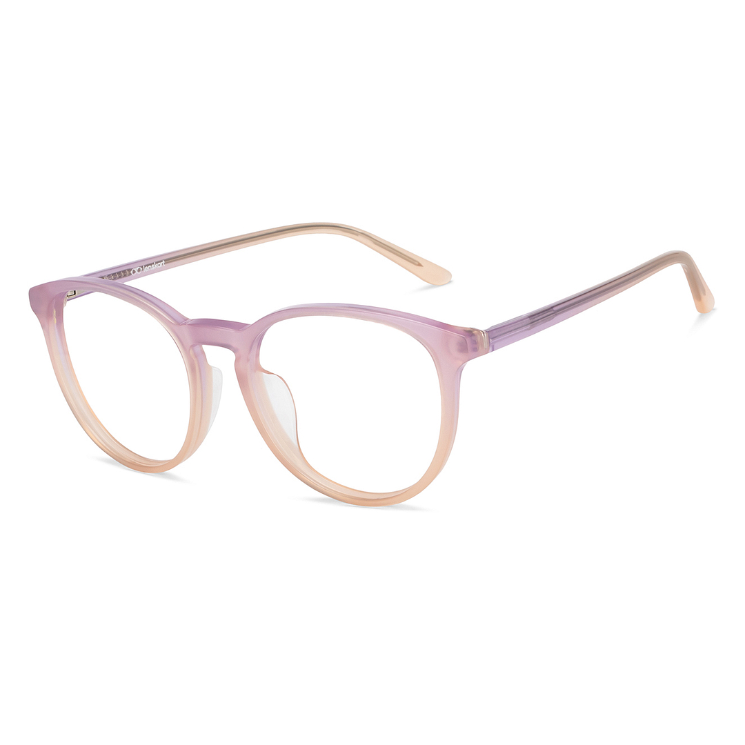 Lenskart Purple Full Rim Round left side